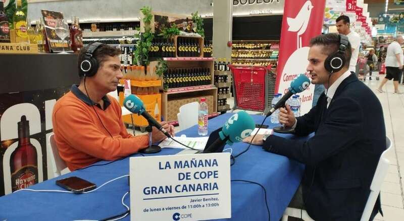 Carlos Cano, esta semana durante la entrevista en directo realizada por COPE Gran Canaria/TA.